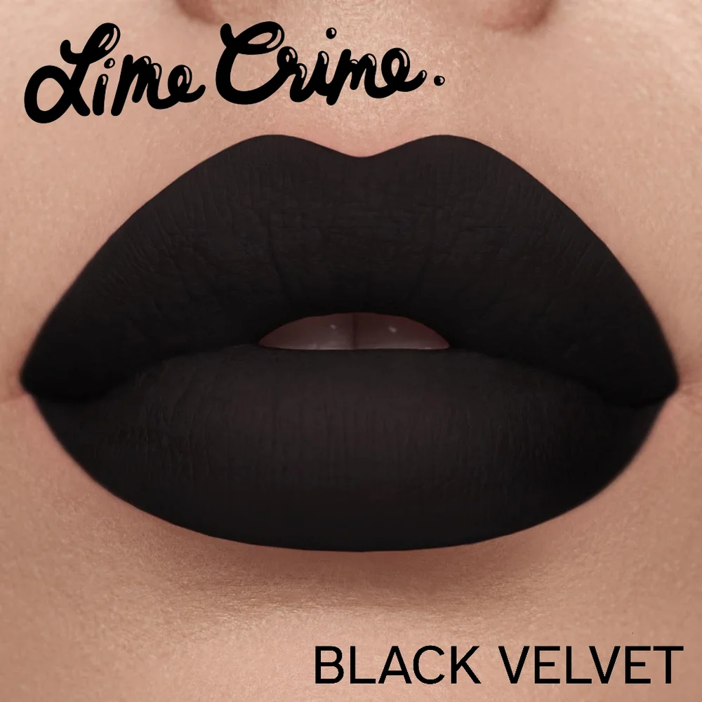Lime Crime - Matte Velvetine Lipstick - Black Velvet - Discontinued